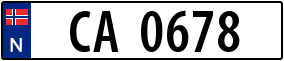 Trailer License Plate